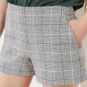 NWT Loft Tweed Shorts ~ black white multi ~